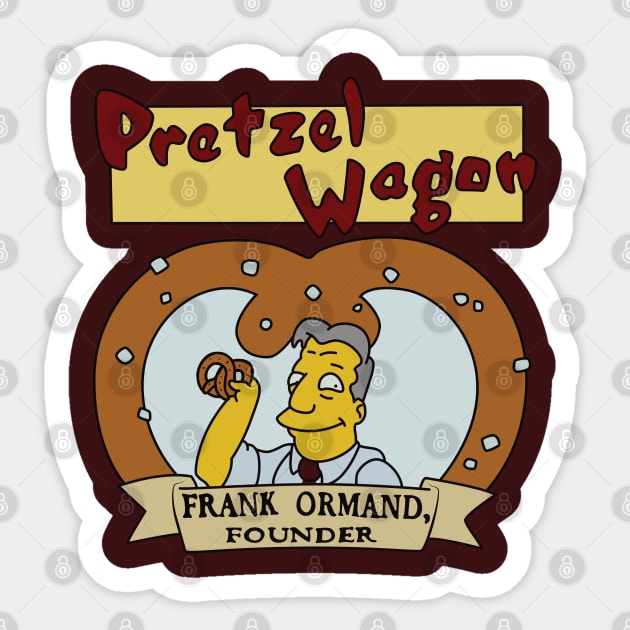 Pretzel Wagon Sticker by saintpetty